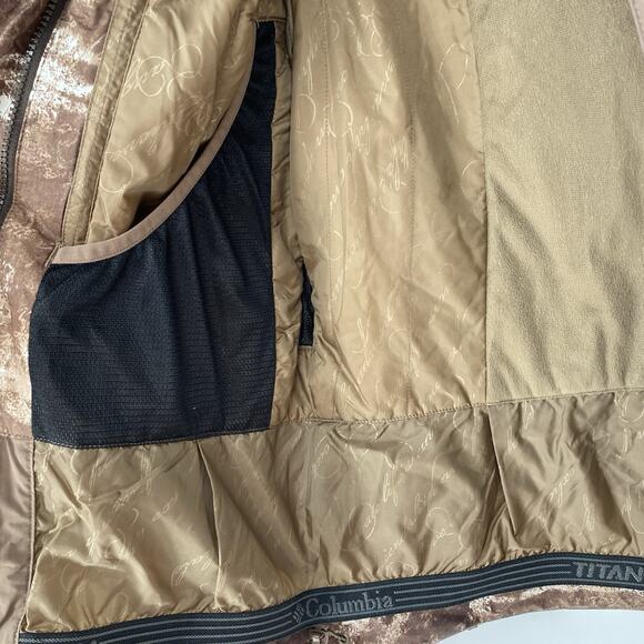 Columbia Titanium SKi Jacket Brown Gingham Pattern Women's Size L - Picture 13 of 14